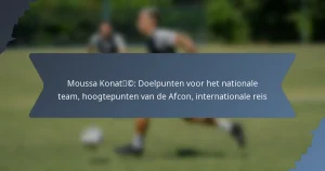 Moussa Konaté: Doelpunten voor het nationale team, hoogtepunten van de Afcon, internationale reis